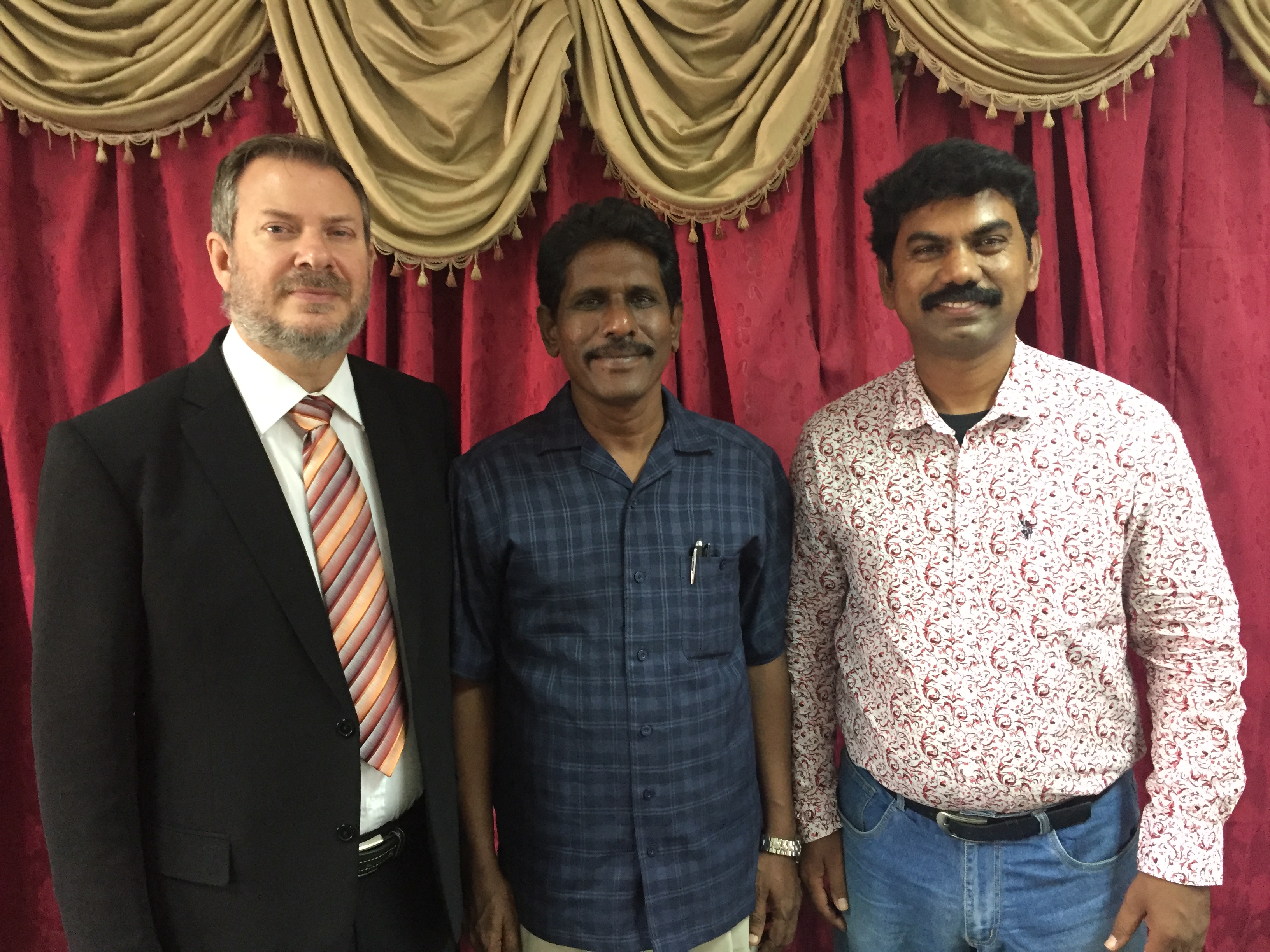 Jimmy, Pastor Jonathan and Pastor Joel in India.